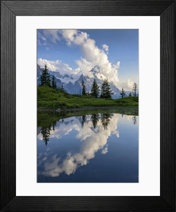 Framed Print : Switzerland, Berner Oberland, Grosse Scheidegg, Lake Chlosterseeli Framed Print : Switzerland, Berner Oberland, Grosse Scheidegg, Lake Chlosterseeli