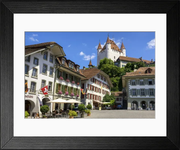 Framed Print : Switzerland, Berner Oberland, Thun town, Thun castle Framed Print : Switzerland, Berner Oberland, Thun town, Thun castle