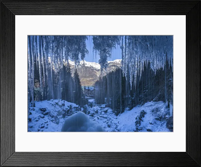 Framed Print : Switzerland, Berner Oberland, Giessbach waterfall Framed Print : Switzerland, Berner Oberland, Giessbach waterfall