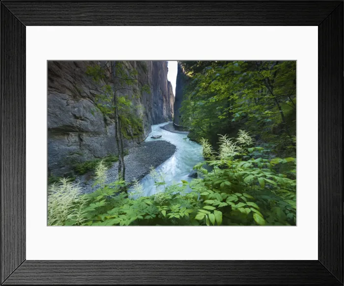 Framed Print : Switzerland, Berner Oberland, Aare Gorge Framed Print : Switzerland, Berner Oberland, Aare Gorge