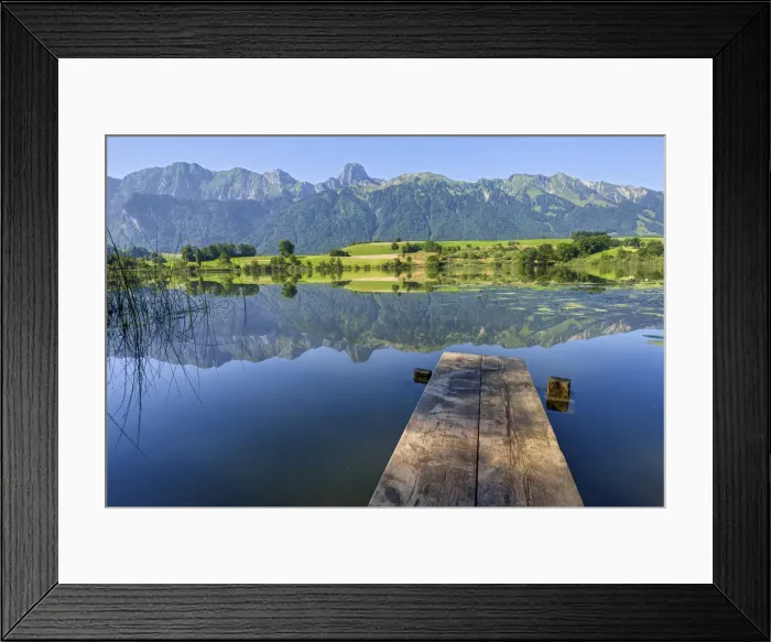 Framed Print : Switzerland, Berner Oberland, Lake Uebeschi, Stockhorn mountain Framed Print : Switzerland, Berner Oberland, Lake Uebeschi, Stockhorn mountain