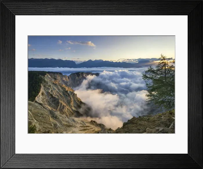 Framed Print : Switzerland, Canton of Valais, Illgraben valley