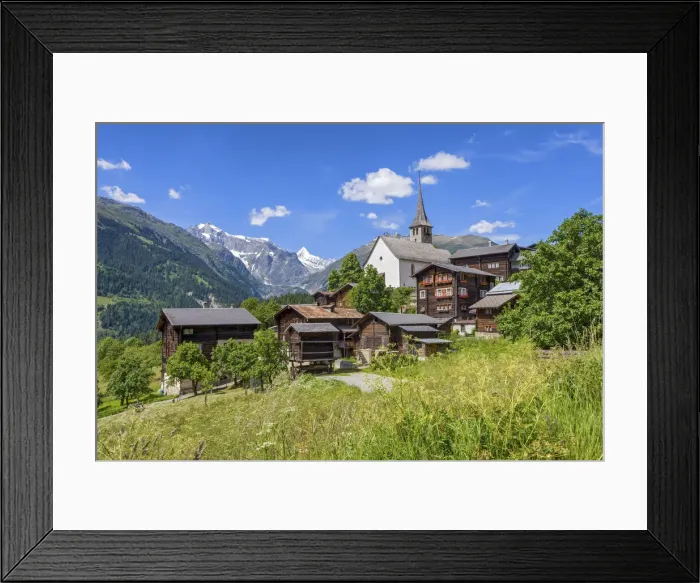 Framed Print : Switzerland, Canton of Valais, Ernen village Framed Print : Switzerland, Canton of Valais, Ernen village