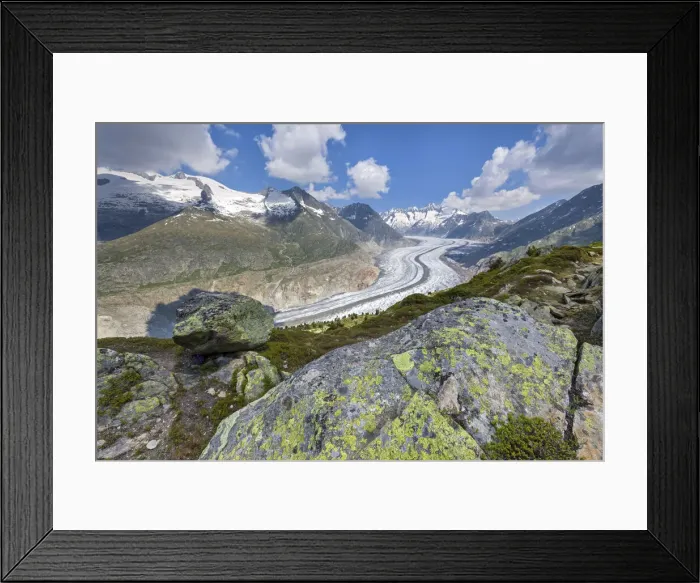 Framed Print : Switzerland, Canton of Valais, Aletsch glacier Framed Print : Switzerland, Canton of Valais, Aletsch glacier
