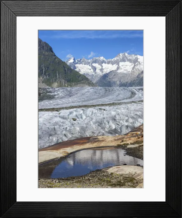 Framed Print : Switzerland, Canton of Valais, Aletsch glacier Framed Print : Switzerland, Canton of Valais, Aletsch glacier