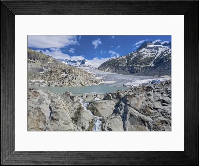 Framed Print : Switzerland, Canton of Valais, Rhone glacier Framed Print : Switzerland, Canton of Valais, Rhone glacier