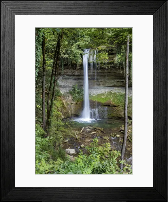 Framed Print : Switzerland, Canton of Vaud, Dard waterfall Framed Print : Switzerland, Canton of Vaud, Dard waterfall