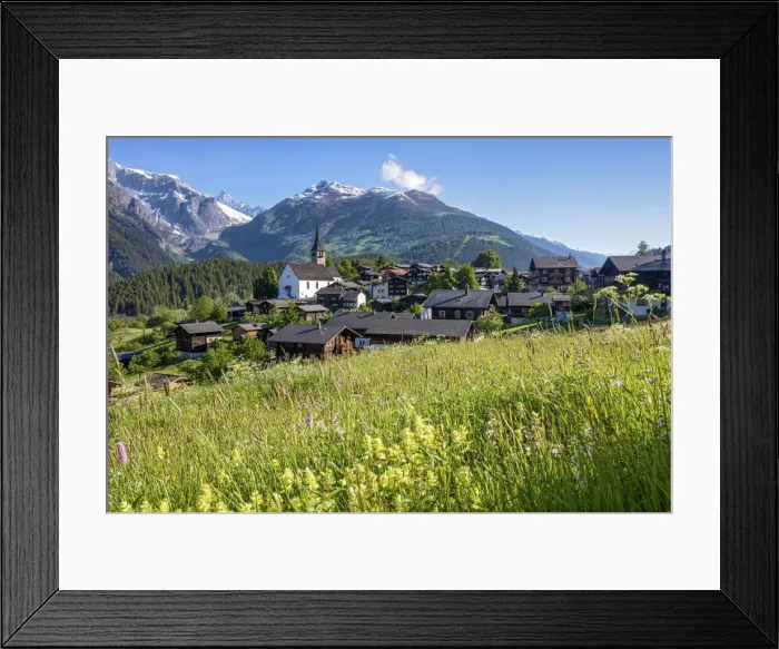 Framed Print : Switzerland, Canton of Valais, Ernen village Framed Print : Switzerland, Canton of Valais, Ernen village