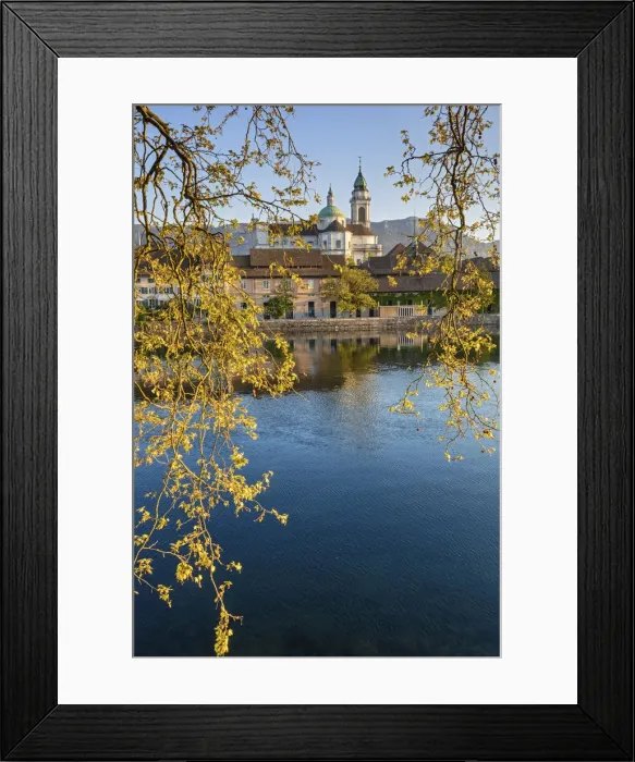 Framed Print : Switzerland, Canton of Solothurn, Solothurn city, Aare river Framed Print : Switzerland, Canton of Solothurn, Solothurn city, Aare river