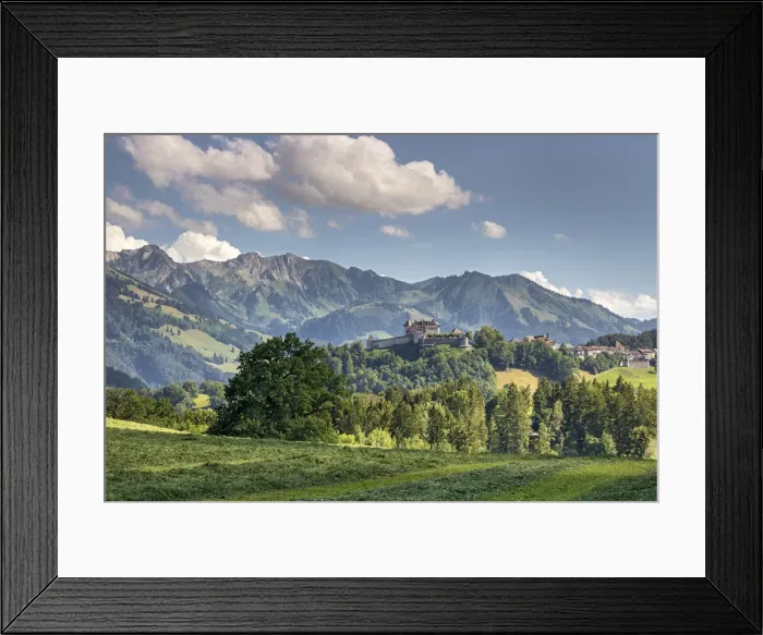 Framed Print : Switzerland, Canton of Fribourg, Gruyeres castle Framed Print : Switzerland, Canton of Fribourg, Gruyeres castle