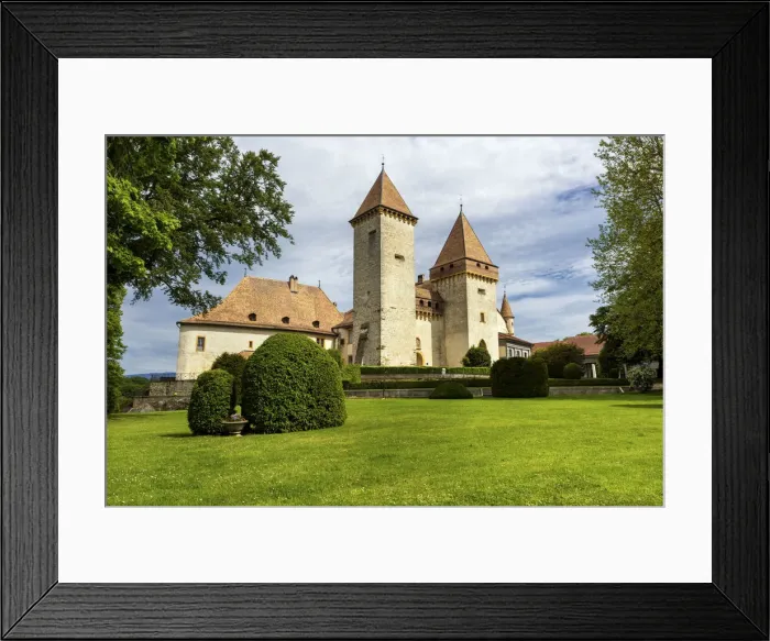 Framed Print : Switzerland, Canton of Vaud, La Sarraz castle Framed Print : Switzerland, Canton of Vaud, La Sarraz castle