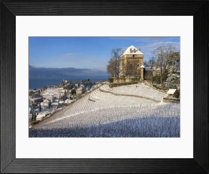 Framed Print : Switzerland, Canton of Vaud, Chatelard castle, Lake Geneva Framed Print : Switzerland, Canton of Vaud, Chatelard castle, Lake Geneva
