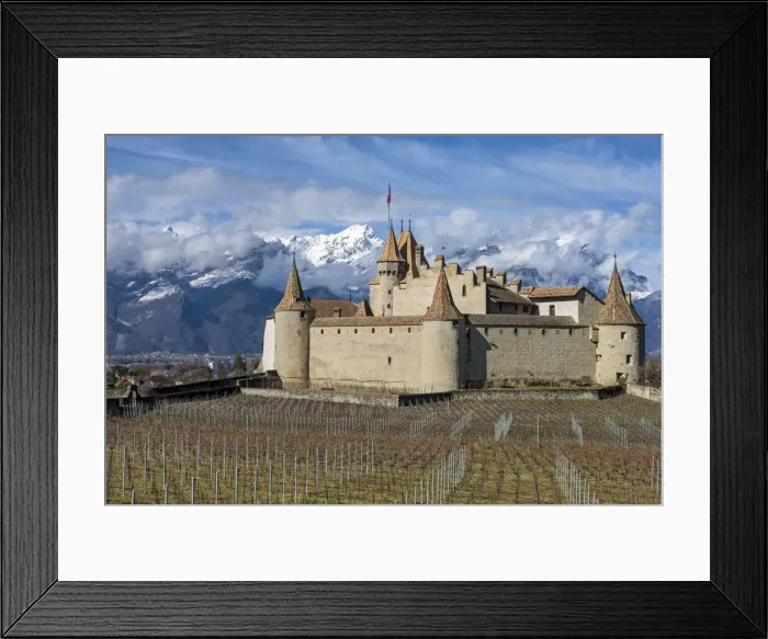 Framed Print : Switzerland, Canton of Vaud, Aigle castle Framed Print : Switzerland, Canton of Vaud, Aigle castle