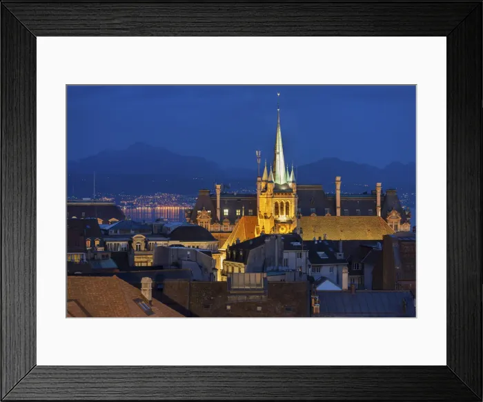 Framed Print : Switzerland, Canton of Vaud, Lausanne city Framed Print : Switzerland, Canton of Vaud, Lausanne city