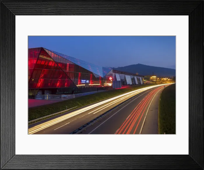 Framed Print : Switzerland, Canton of Fribourg, Highway near Bull town