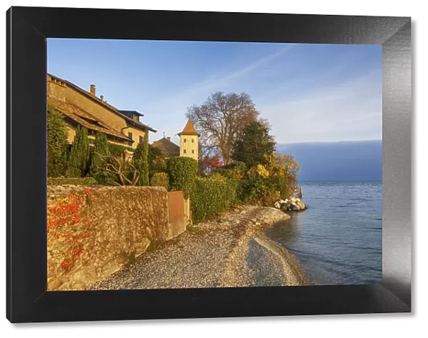 Switzerland, Canton of Vaud, Lake Geneva, St-Prex village