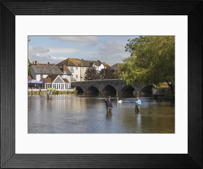 Framed Print : England, Hampshire, The New Forest, Fordingbridge, Town View Framed Print : England, Hampshire, The New Forest, Fordingbridge, Town View