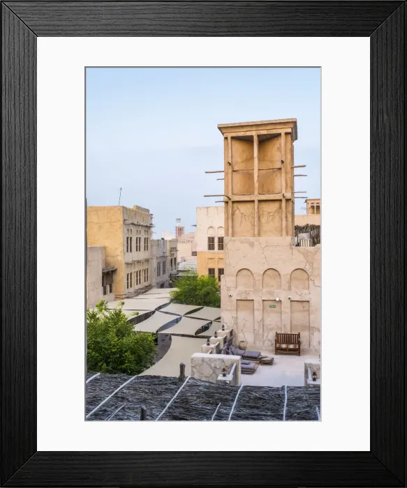 Framed Print : Al Seef by Dubai Creek, Dubai, United Arab Emirates