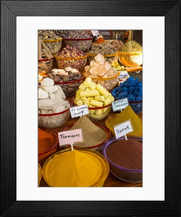 Framed Print : Dubai Spice Souk, Deira, Dubai, United Arab Emirates Framed Print : Dubai Spice Souk, Deira, Dubai, United Arab Emirates