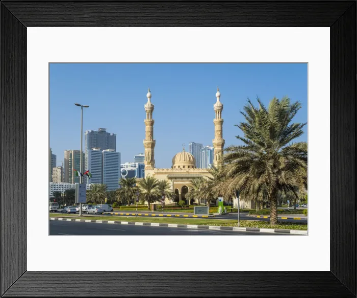 Framed Print : Al Taqwa Mosque, Sharjah, United Arab Emirates Framed Print : Al Taqwa Mosque, Sharjah, United Arab Emirates