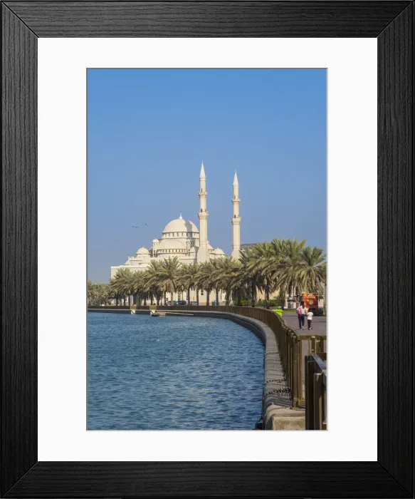 Framed Print : Al Noor Mosque, Sharjah, United Arab Emirates