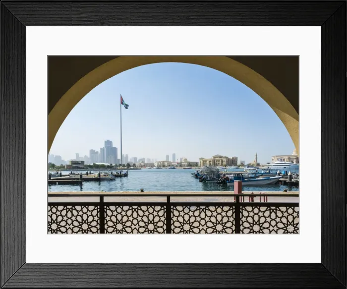 Framed Print : Fishing port, Sharjah, United Arab Emirates Framed Print : Fishing port, Sharjah, United Arab Emirates
