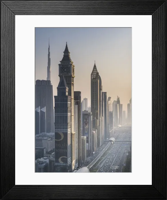 Framed Print : Sheikh Zayad Road, Dubai, United Arab Emirates Framed Print : Sheikh Zayad Road, Dubai, United Arab Emirates