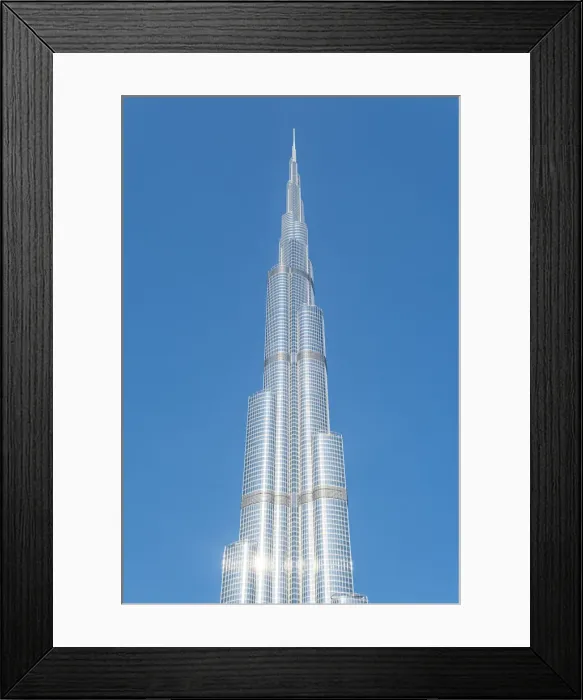 Framed Print : Burj Khalifa, Downtown, Dubai, United Arab Emirates