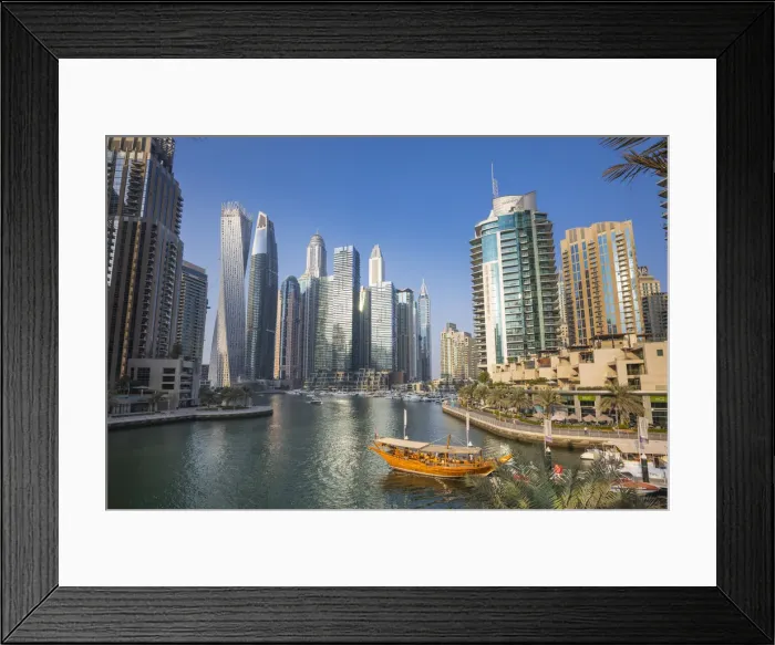 Framed Print : Dubai Marina, Dubai, United Arab Emirates Framed Print : Dubai Marina, Dubai, United Arab Emirates