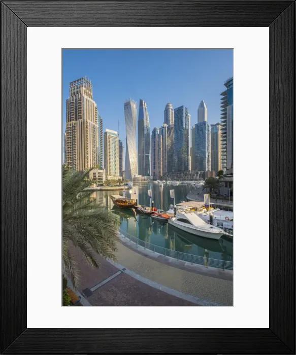 Framed Print : Dubai Marina, Dubai, United Arab Emirates