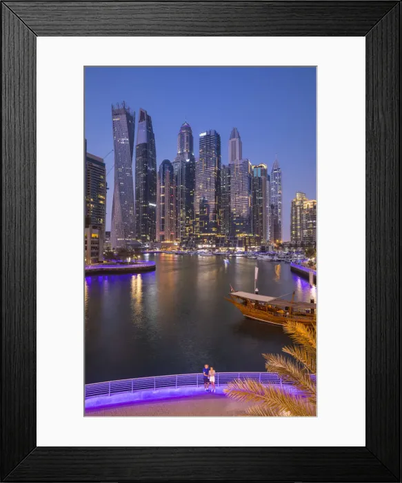 Framed Print : Dubai Marina, Dubai, United Arab Emirates