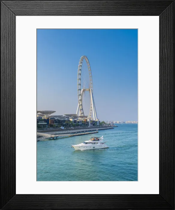 Framed Print : Worlds largest Ferris Wheel, Blue Water Island, Dubai, United Arab Emirates Framed Print : Worlds largest Ferris Wheel, Blue Water Island, Dubai, United Arab Emirates