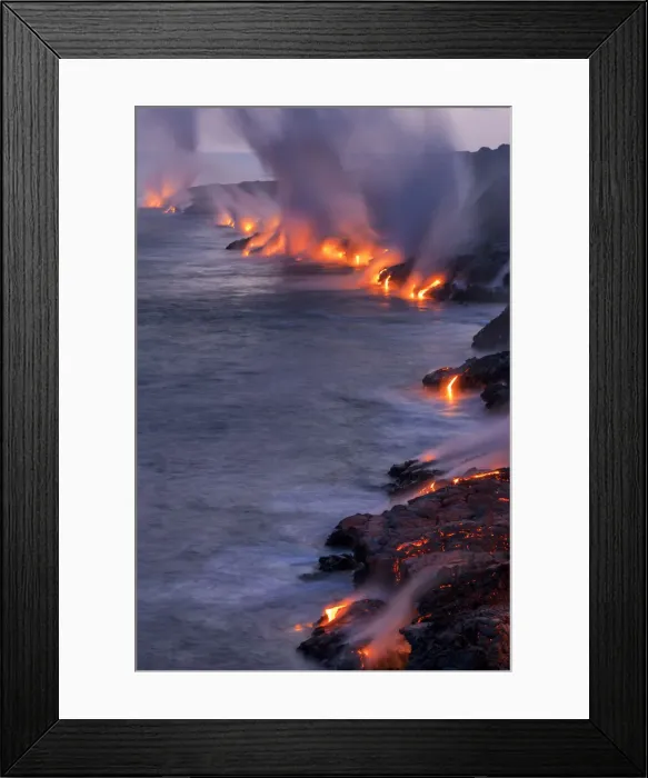 Framed Print : USA, Hawaii, Big Island, Puu Oo Volcano