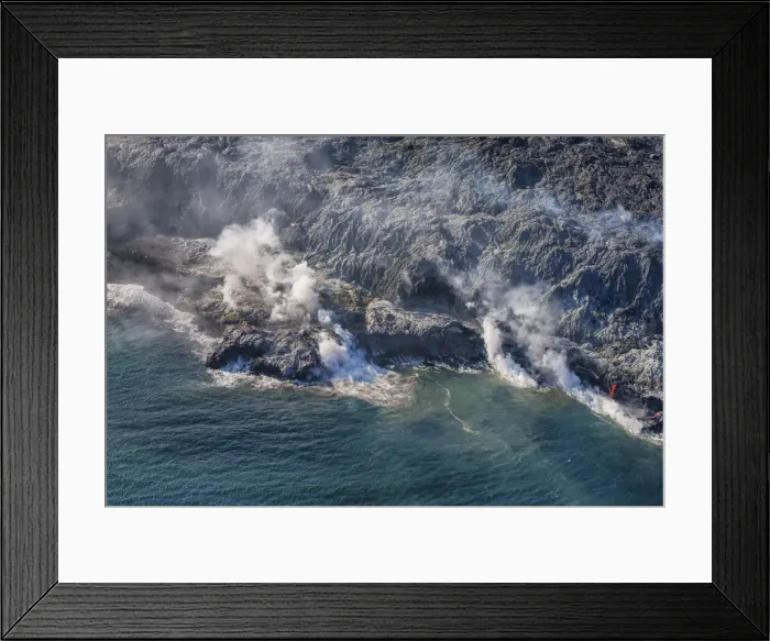 Framed Print : USA, Hawaii, Big Island, Puu Oo Volcano Framed Print : USA, Hawaii, Big Island, Puu Oo Volcano