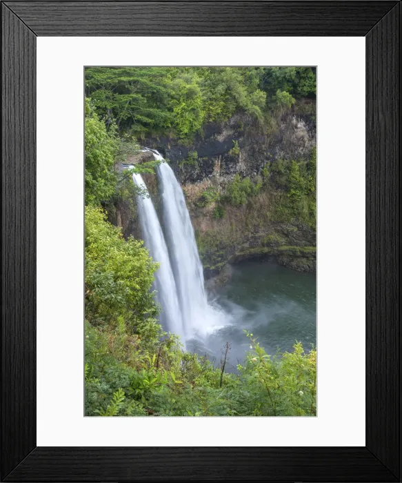 Framed Print : USA, Hawaii, Kauai, Wailua Falls