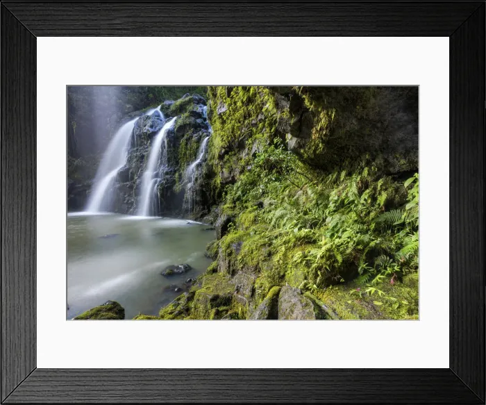 Framed Print : USA, Hawaii, Maui, Three Bears Falls Framed Print : USA, Hawaii, Maui, Three Bears Falls
