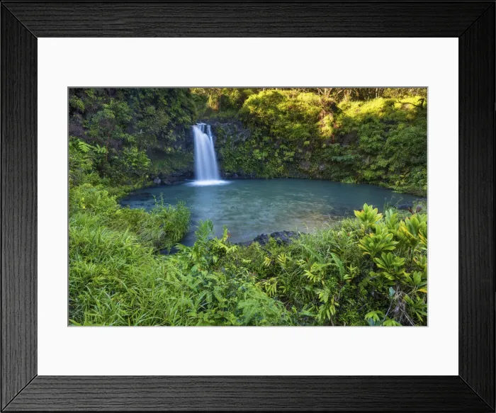 Framed Print : USA, Hawaii, Maui, Puaaka Falls Framed Print : USA, Hawaii, Maui, Puaaka Falls