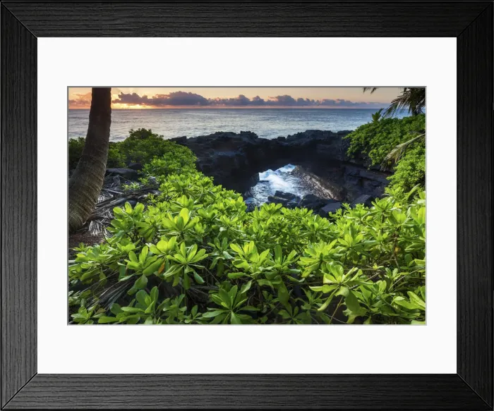 Framed Print : USA, Hawaii, Big Island, Kalepa Point