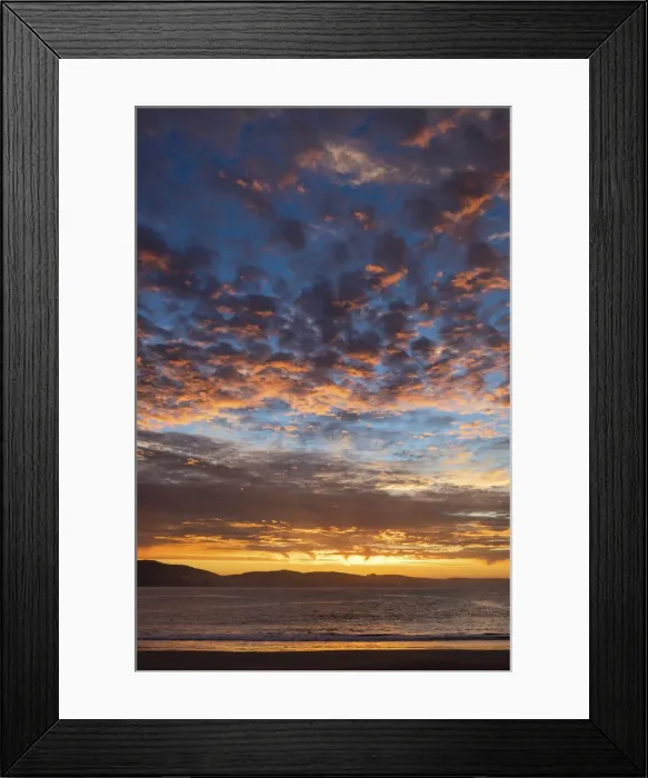Framed Print : USA, California, West Coast, Bodega Bay, sunset