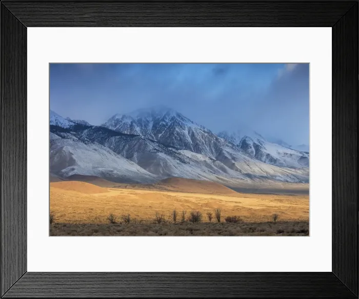 Framed Print : USA, California, Sierra Nevada, roadside near Independence