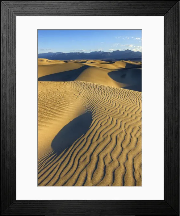 Framed Print : USA, California, Death Valley National Park, Mesquite Sand Dunes