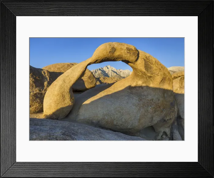 Framed Print : USA, California, Alabama Hills, Mobius Arch rock Framed Print : USA, California, Alabama Hills, Mobius Arch rock