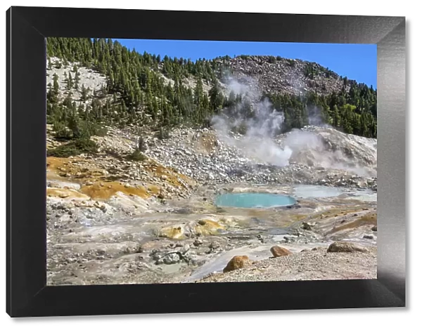 USA, California, Lassen Volcanic National Park, Bumpass Hell, Geothermal Area