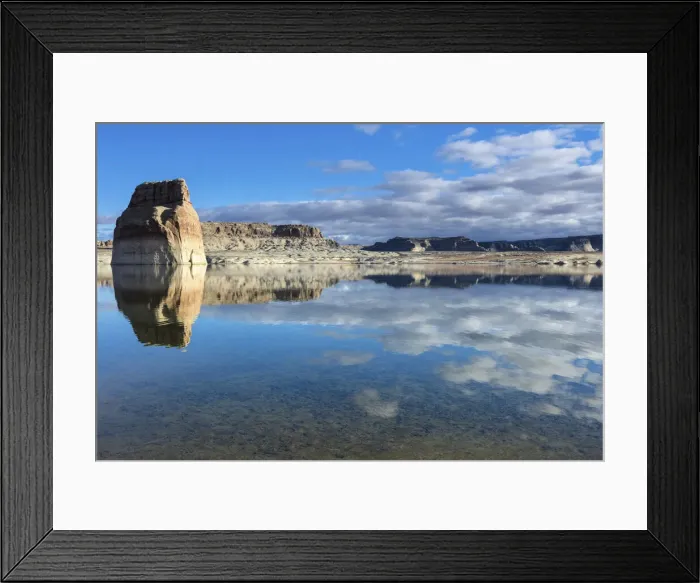 Framed Print : USA, Utah, Lake Powell, Lone Rock near Page Framed Print : USA, Utah, Lake Powell, Lone Rock near Page