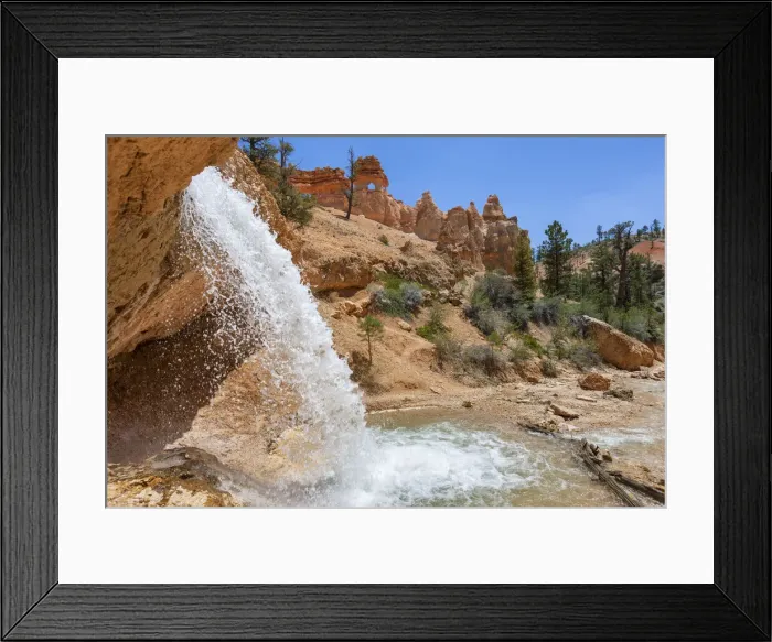 Framed Print : USA, Utah, Bryce Canyon National Park, Tropic Ditch Falls Framed Print : USA, Utah, Bryce Canyon National Park, Tropic Ditch Falls