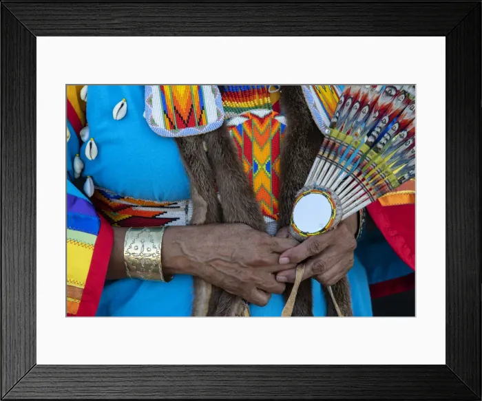 Framed Print : USA, Idaho, Rose Ann Abrahamson, Elder, Lemhi-Shoshone- Bannack, hands Framed Print : USA, Idaho, Rose Ann Abrahamson, Elder, Lemhi-Shoshone- Bannack, hands