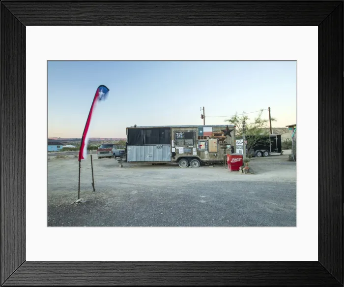 Framed Print : USA, West Texas, Terlingua Ghost Town, BBQ stall Framed Print : USA, West Texas, Terlingua Ghost Town, BBQ stall