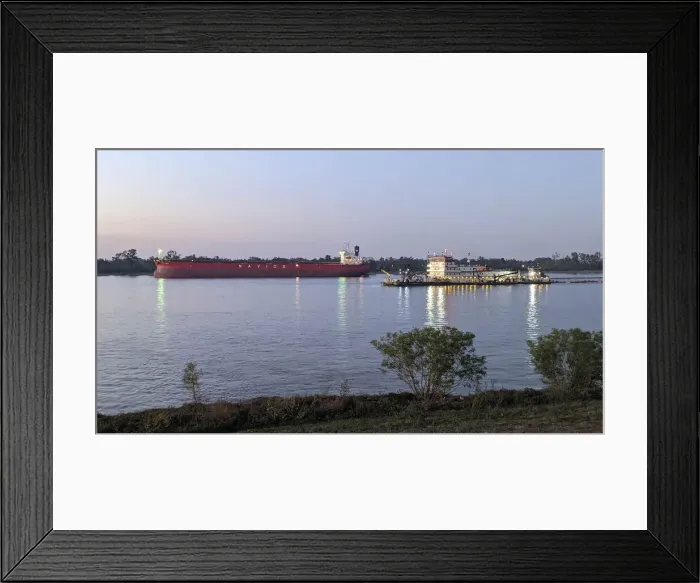 Framed Print : USA, South, Louisiana, Mississippi river Framed Print : USA, South, Louisiana, Mississippi river