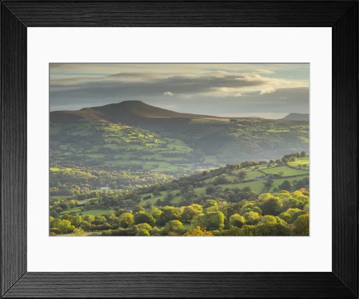 Framed Print : Brecon Beacons National Park, Powys, Wales, UK. Autumn (October) 2019