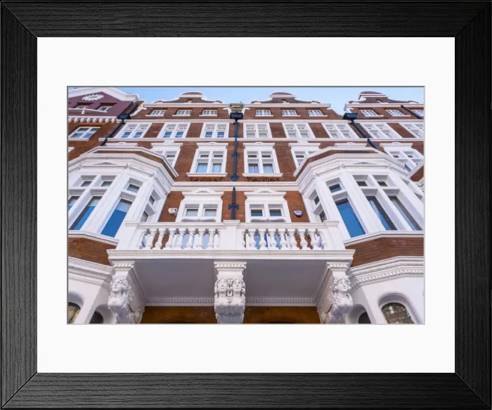 Framed Print : Terraced houses in Kensington, London, England, UK Framed Print : Terraced houses in Kensington, London, England, UK